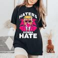 Los Divertidos Enemigos De La Goma De Mascar De Trumpan A Odiar A Donald Trump 2024 Camiseta extragrande cómoda para mujer Black
