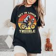 Get In Loser Raccoon Opossum Trash Panda Women's Oversized Comfort Colors T-Shirt Black