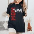 Mom Senior 2025 Mother Of A Class Of 2025 Graduate Women's Oversized Comfort T-Shirt Black