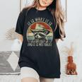 It Is What It Is And It Is Not Great Raccoon Trash Panda Women's Oversized Comfort Colors T-Shirt Black
