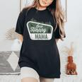 One Happy Mama Matching Family Birthday Party Camping Women's Oversized Comfort T-Shirt Black
