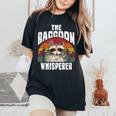 Raccoon Lover T-Shirt - Vintage Retro Women's Oversized Tee Black