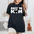Raccoon Mom Women's Oversized Tee | Animal Lover Gift Black