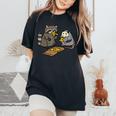 Raccoon & Opossum Eating Pizza T-Shirt | Fun Street Cats Design Black