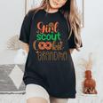 Scout For Girl Cookie Grandma Scouting Family Matching Women's Oversized Comfort T-Shirt Black