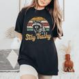 Stay Trashy Opossum & Raccoon Meme T-Shirt | Women's Relaxed Fit Black