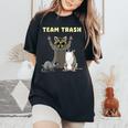 Trash Animal Gang Women's T-Shirt - Raccoon, Opossum | Fun Tee Black