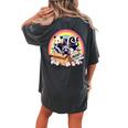 Adopt A Street Cat Opossum Raccoon Skunk Vintage Women's Oversized Comfort T-Shirt Back Print Pepper