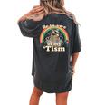 Autism Be In Awe Of My 'Tism Meme Autistic Raccoon Women's Oversized Comfort T-Shirt Back Print Pepper