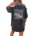 Autistic Raccoon Rizz Meme Women's Oversized T-Shirt | Fun Graphic Pepper