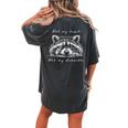 Cute Raccoon Women's Oversized T-Shirt - Fun Casual Style Pepper