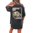 Dream Big Raccoon Women's Oversized T-Shirt - Back Print Comfort Pepper