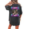 Even Baddies Get Saddies Raccoon Oddly Specific Meme Women's Oversized Comfort T-Shirt Back Print Pepper