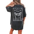 In My Feral Era Raccoon With Moon Trash Panda Women's Oversized Comfort T-Shirt Back Print Pepper