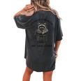 It's Called Trash Can Not Trash Cannot Raccoon Women's Oversized Comfort T-Shirt Back Print Pepper