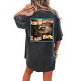 Life Is Soup Oddly Specific Weird Ironic Raccoon Meme Women's Oversized Comfort T-Shirt Back Print Pepper