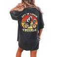Get In Loser Raccoon Opossum Trash Panda Women's Oversized Comfort T-Shirt Back Print Pepper