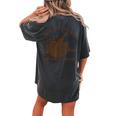 Not My Trash Not My Dumpster Sarcastic Raccoon Women's Oversized Comfort T-Shirt Back Print Pepper
