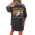 Pew Pew Madafakas Raccoon Oversized Vintage Women's T-Shirt Pepper