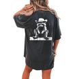 Raccoon Cowboy Western T-Shirt | Adults & Kids | Oversized Fit Pepper