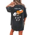 Raccoon Lover Women's Oversized T-Shirt | Happy Pills Back Print Pepper
