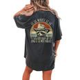Raccoon Trash Panda Women's Oversized Tee – Comfy Back Print Pepper