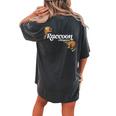 Raccoon Whisperer Women’s Oversized T-Shirt | Cute Raccoon Back Print Pepper