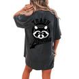 Trash Panda Raccoon Women's Oversized T-Shirt - Eco Meme Fun Pepper