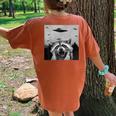 Alien UFO Raccoon Stuffed Animal For Men Women Kids Women's Oversized Comfort T-Shirt Back Print Yam