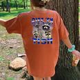 Autistic Raccoon Rizz Meme Women's Oversized T-Shirt | Fun Graphic Yam