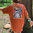 Autistic Racoon Oversized Women's T-Shirt | Meme Back Print Yam