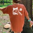 Bruh Raccoon Meme Women's Oversized Comfort T-Shirt - Teens' Fun Yam