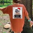 Christmas Raccoon Back Print Women's Oversized T-Shirt | Dear Santa Humor Yam