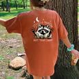 Funny Raccoon Women's Oversized T-Shirt - Humorous Back Print Yam