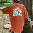 Groovy This Little Light-Of Mine Dumpster Fire Raccoon Women's Oversized Comfort T-Shirt Back Print Yam