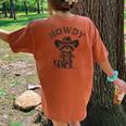 Howdy Raccoon Women's Oversized Tee | Fun Back Print - Unisex Appeal Yam