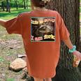Life Is Soup Oddly Specific Weird Ironic Raccoon Meme Women's Oversized Comfort T-Shirt Back Print Yam