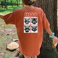 Raccoon Rock Music Band Concert Men Women Kids Raccoon Women's Oversized Comfort T-Shirt Back Print Yam