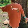 Raccoon Whisperer Women’s Oversized T-Shirt | Cute Raccoon Back Print Yam