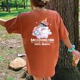 Raccoonicorn Trash Panda Women's Oversized Back Print T-Shirt Yam