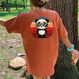 Retro Panda In Sunglasses BBQ Pool Party Panda Women's Oversized Comfort T-Shirt Back Print Yam