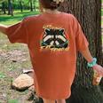 Retro Raccoon Women's Oversized T-Shirt – Live Fast Eat Trash Yam