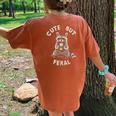 Sarcastic Raccoon Back Print Oversized Comfort T-Shirt - Women - Casual Fun Yam