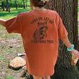 Sarcastic Raccoon Women's Oversized Comfort Tee - Humorous Back Print Yam