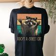 Adopt A Street Cat Oversized Women's T-Shirt – Animal Lovers Back Print Black
