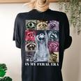 Autistic Racoon Oversized Women's T-Shirt | Meme Back Print Black