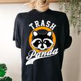 Raccoon Back Print Comfort Women's Oversized T-Shirt | All Seasons Black