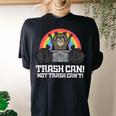 Raccoon & Cat Street Art Women's Comfort T-Shirt - Fun Oversized Style Black