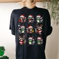 Raccoon Christmas T-Shirt | Cozy Women's Oversized | Holiday Pajama Black
