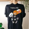 Raccoon Lover Women's Oversized T-Shirt | Happy Pills Back Print Black